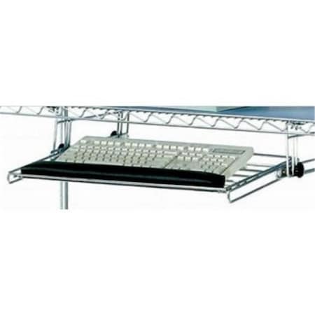 Nexel Keyboard Drawer Shelf, Chrome - 25.25 x 15 x 4.25 in. AKD211